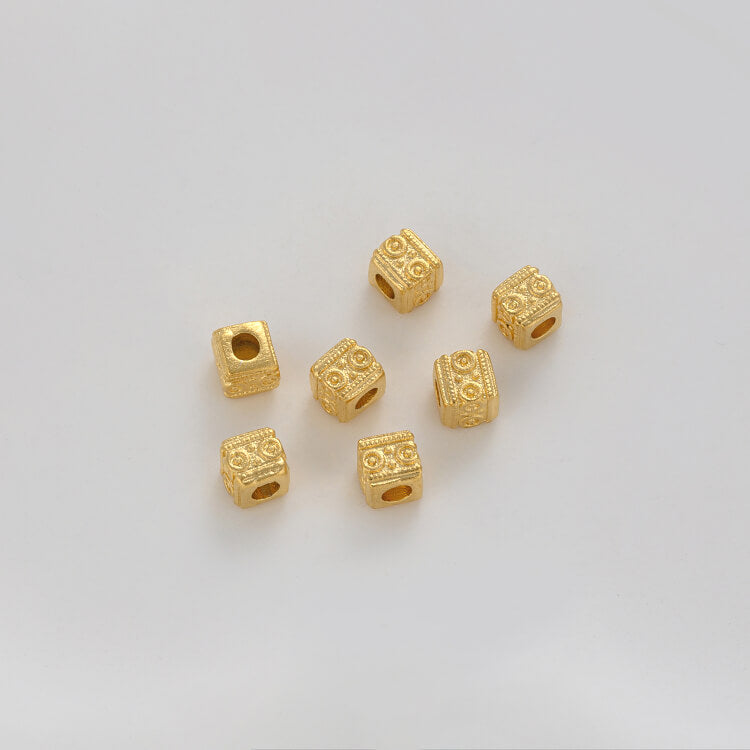 Sand gold love-shaped leaf-shaped five-pointed star lucky character spacer beads