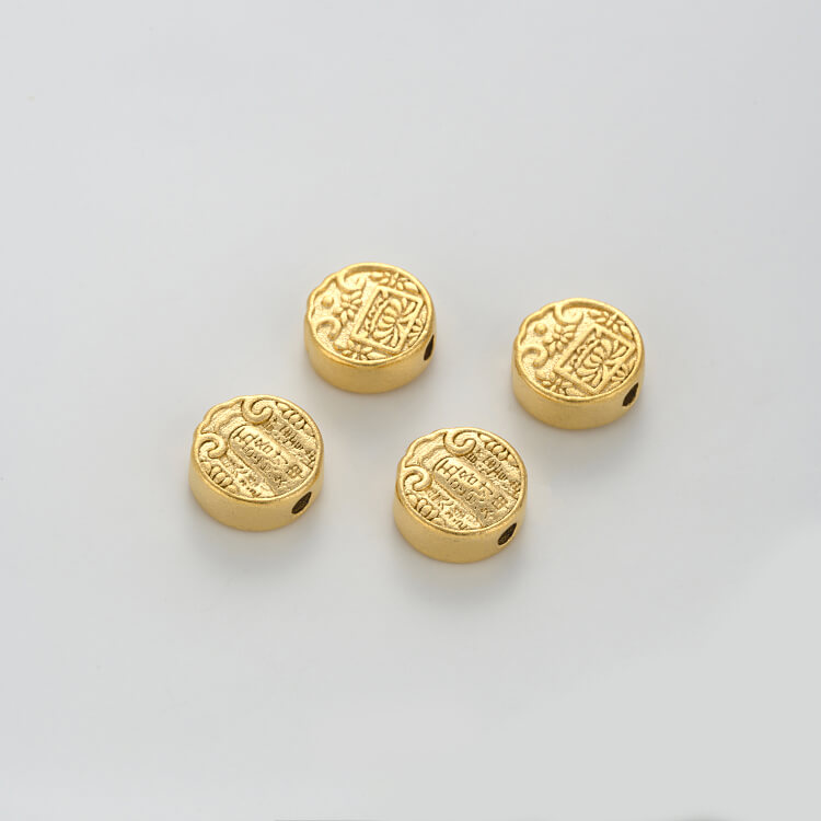 Garland hollow lantern round bead four-leaf clover lotus auspicious cloud Ruyi spacer bead