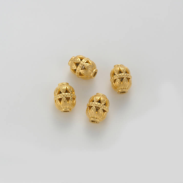 Garland hollow lantern round bead four-leaf clover lotus auspicious cloud Ruyi spacer bead