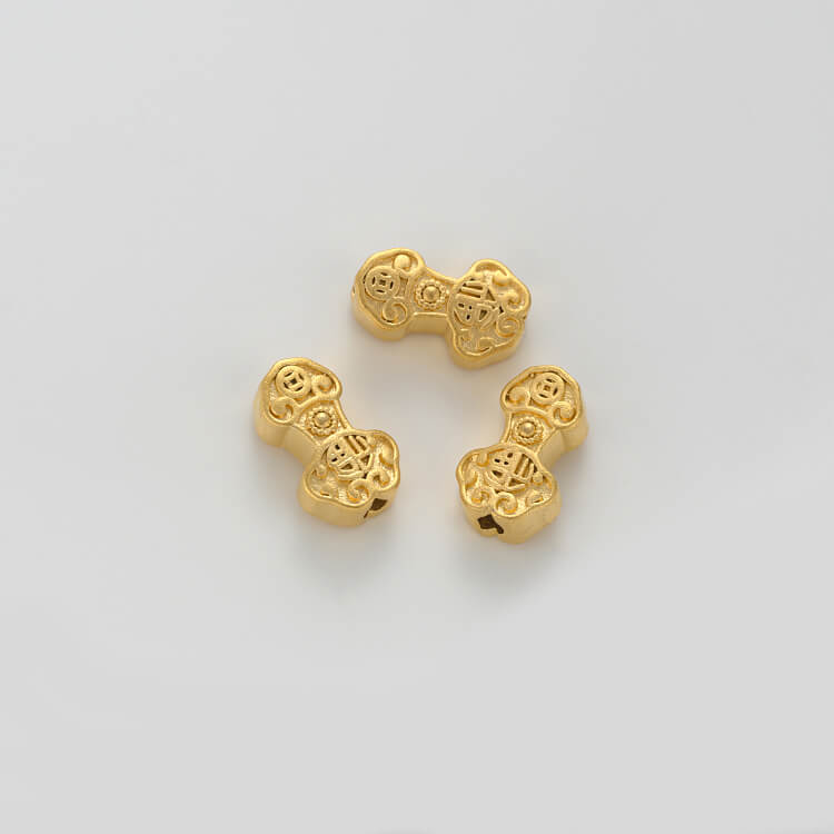 Garland hollow lantern round bead four-leaf clover lotus auspicious cloud Ruyi spacer bead