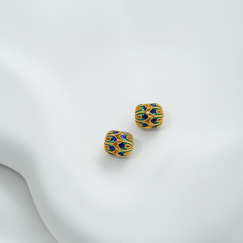 Enamel cloisonne square beads, round jewelry bottles, dzi beads, barrel beads,spacer beads
