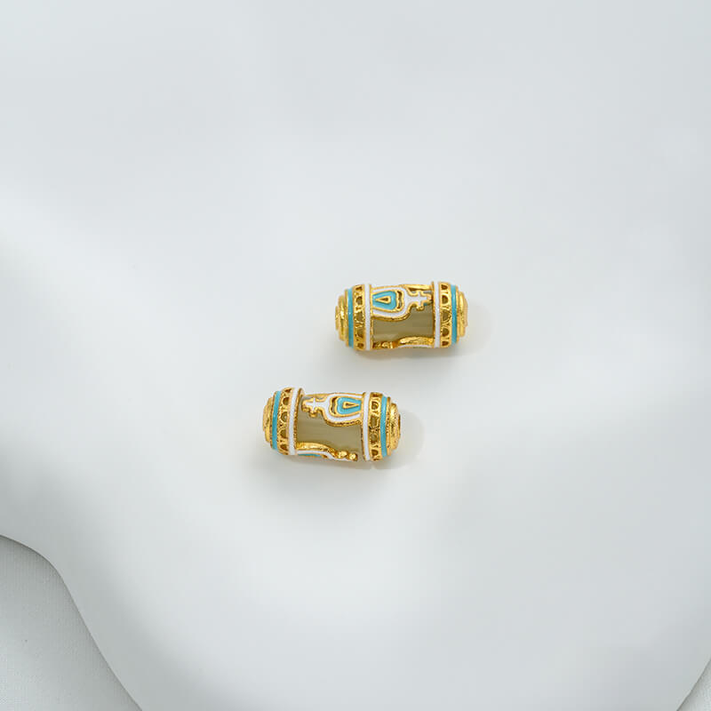 Enamel cloisonne square beads, round jewelry bottles, dzi beads, barrel beads,spacer beads