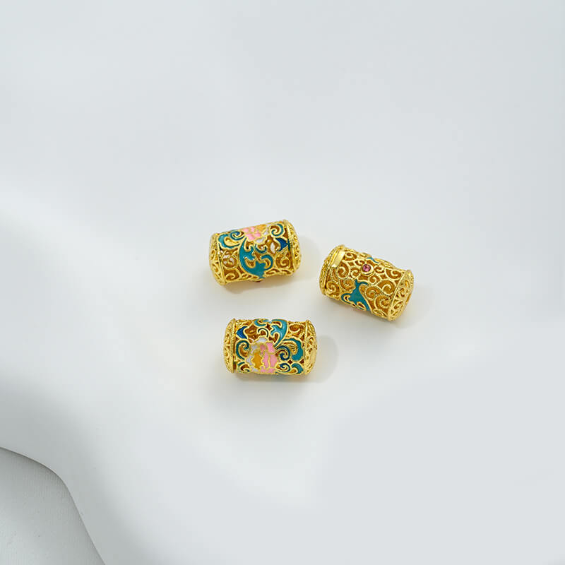 Enamel cloisonne square beads, round jewelry bottles, dzi beads, barrel beads,spacer beads