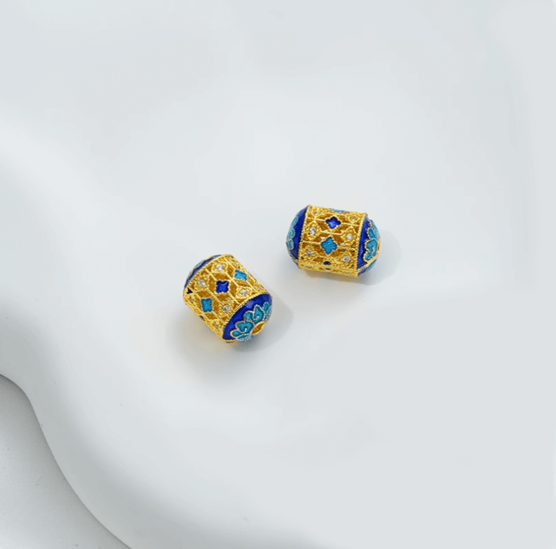 Enamel cloisonne square beads, round jewelry bottles, dzi beads, barrel beads,spacer beads