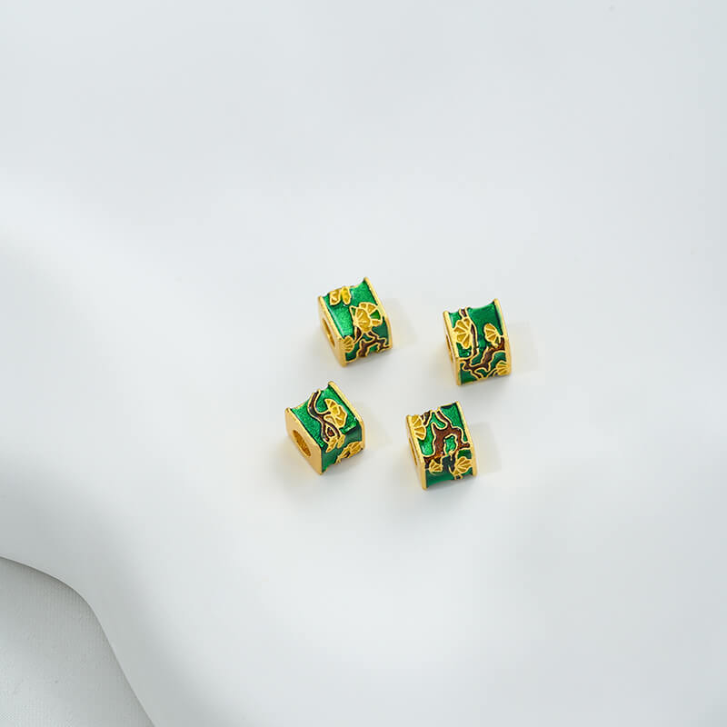 Enamel cloisonne square beads, round jewelry bottles, dzi beads, barrel beads,spacer beads
