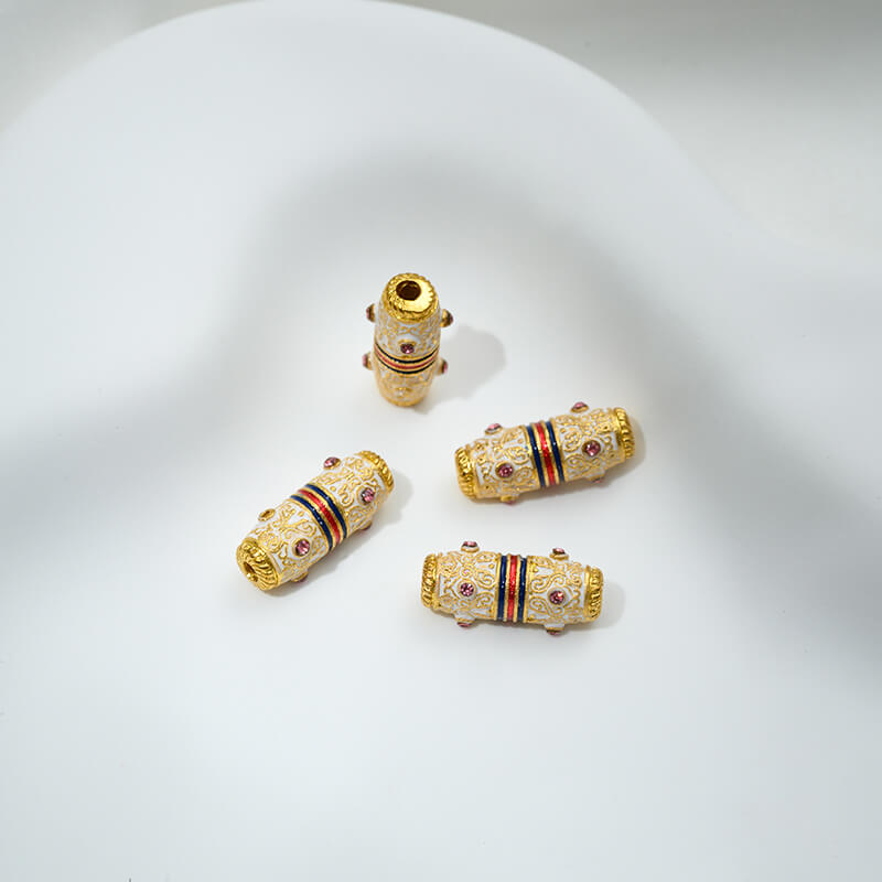 Enamel cloisonne square beads, round jewelry bottles, dzi beads, barrel beads,spacer beads