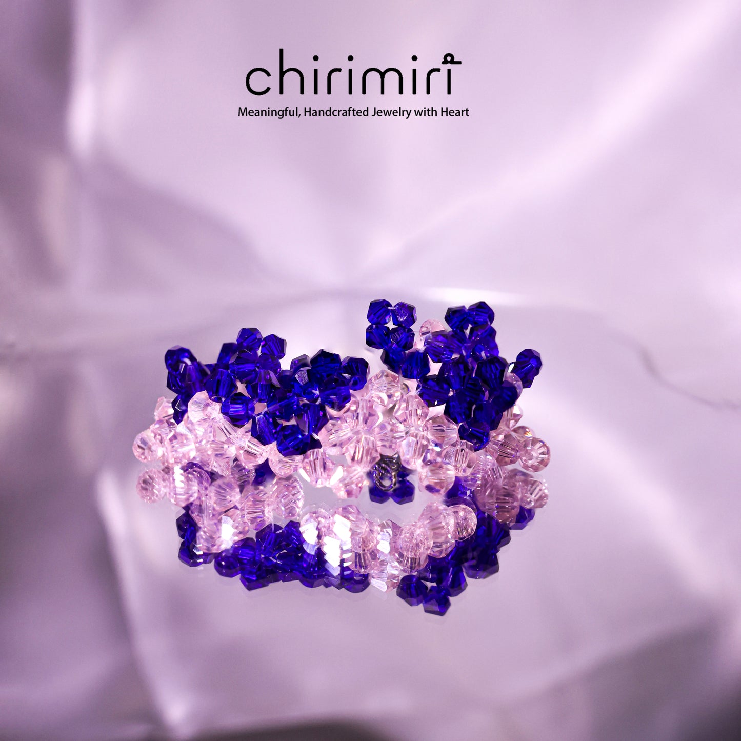 Chirimiri Handmade Big Heart Crystal Bracelet – Starry Romance Series Crystal Beads For Bracelets For Women And Girls Halloween Birthday Gift Braceletstack Party Accessories
