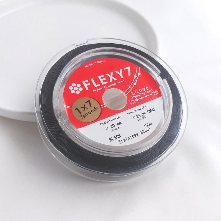 Black FLEXY 7-strand jewelry soft wire steel wire