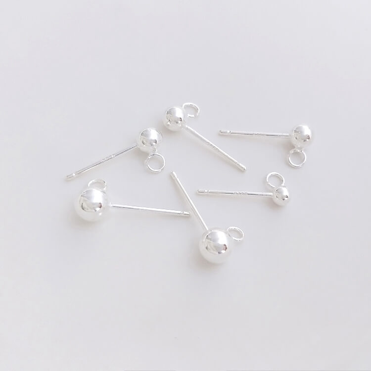 Open hoop studs 925 sterling silver