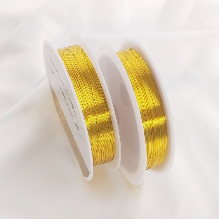 Wire Elements, Copper wire light gold, dark gold, rose pink, black, 14k gold, silver, 1 spool