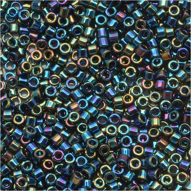 Miyuki Delica Seed Beads, 11/0 Size, Medium Blue Iris DB5 (10 Grams)