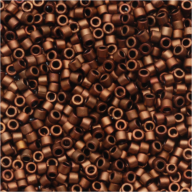 Miyuki Delica Seed Beads, 11/0 Size, Matte Bronze Gold Metallic DB1051 (2.5" Tube)