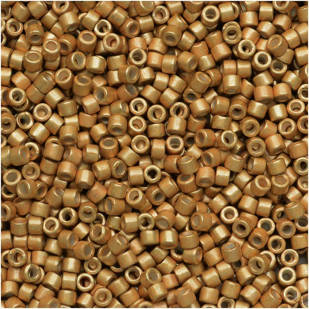 Miyuki Delica Seed Beads, 11/0 Size, Galvanized SF Mead DB1153 (2.5" Tube)