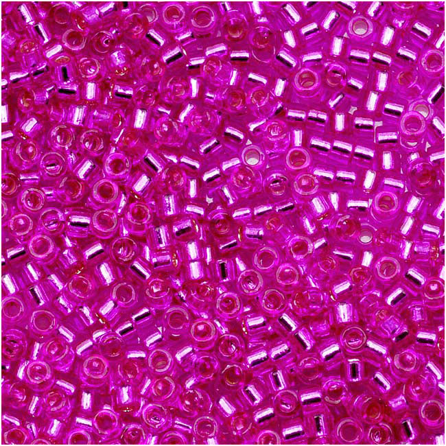 Miyuki Delica Seed Beads, 11/0 Size, Bright Fuchsia DB1340 (2.5" Tube)