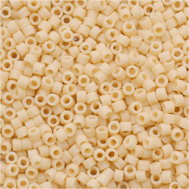 Miyuki Delica Seed Beads, 11/0 Size, Matte Opaque Pear DB1581 (2.5" Tube)