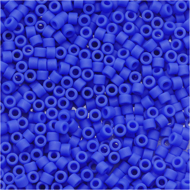 Miyuki Delica Seed Beads, 11/0 Size, Matte Opaque Cyan Blue DB1588 (2.5" Tube)