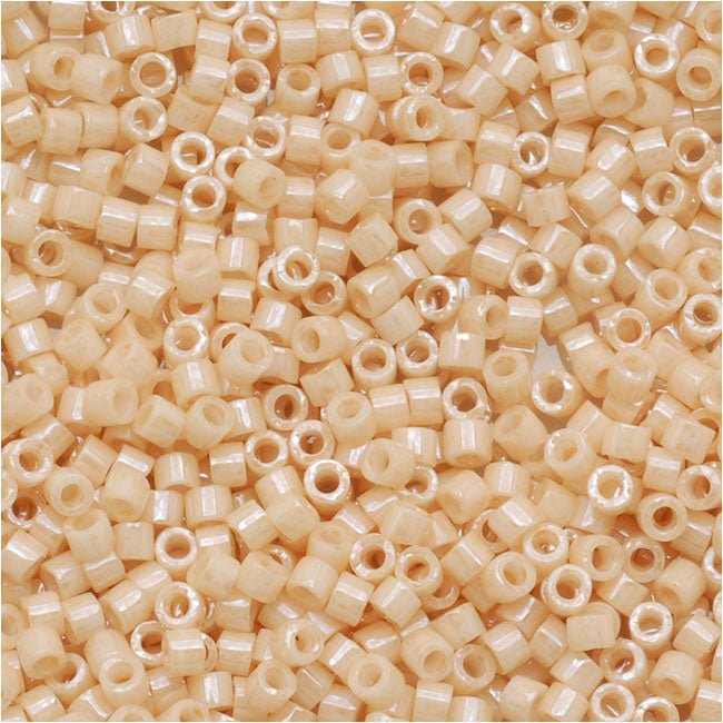 Miyuki Delica Seed Beads, 11/0 Size, Ceylon Light Beige DB204 (2.5" Tube)