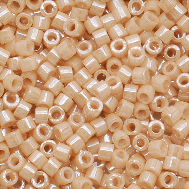 Miyuki Delica Seed Beads, 11/0 Size, Ceylon Light Caramel DBM205 (2.5" Tube)