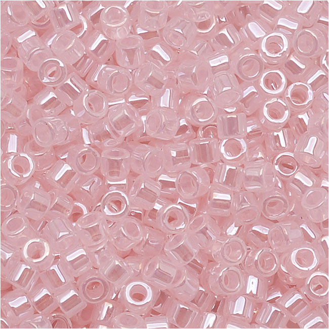 Miyuki Delica Seed Beads, 11/0 Size, Baby Pink Ceylon DB234 (2.5" Tube)