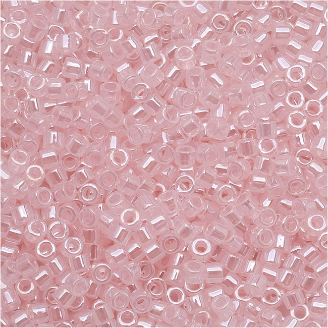 Miyuki Delica Seed Beads, 11/0 Size, Baby Pink Ceylon DB234 (2.5" Tube)