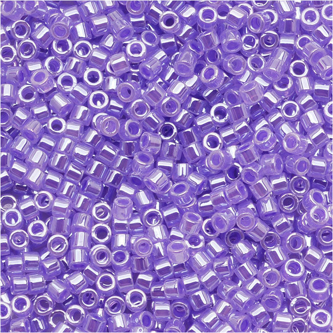 Miyuki Delica Seed Beads, 11/0 Size, Lt Purple Ceylon DB249 (2.5" Tube)