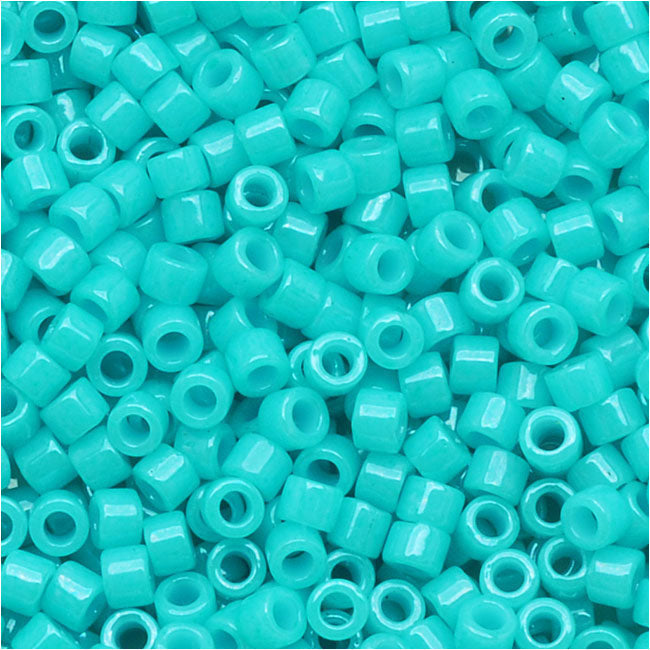 Miyuki Delica Seed Beads, 11/0 Size, Dyed Opaque Turquoise Green DB658 (2.5" Tube)