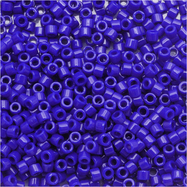 Miyuki Delica Seed Beads, 11/0 Size, Opaque Dk Blue DB726 (2.5" Tube)