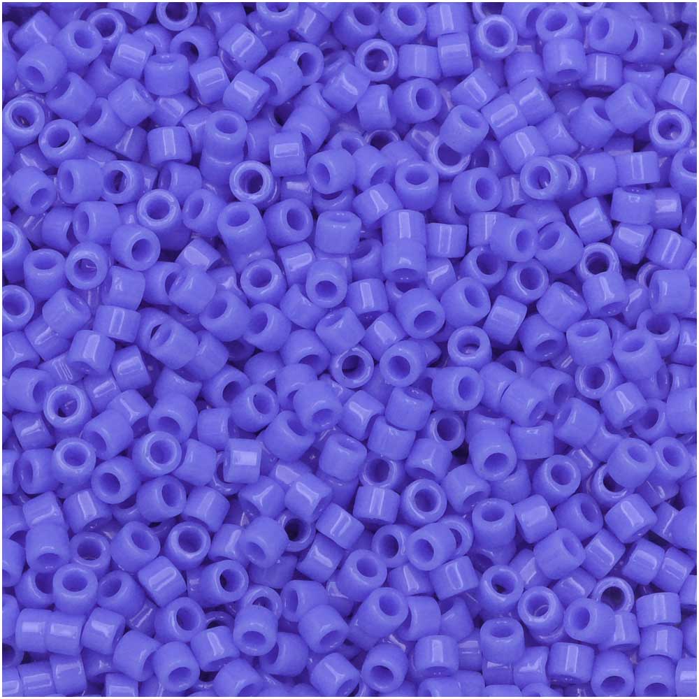 Miyuki Delica Seed Beads, 11/0 Size, #730 Opaque Light Sapphire (2.5" Tube)