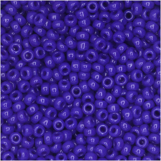 Miyuki Round Seed Beads, 11/0 Size, #414 Opaque Cobalt, Blue (10 Gram Tube)