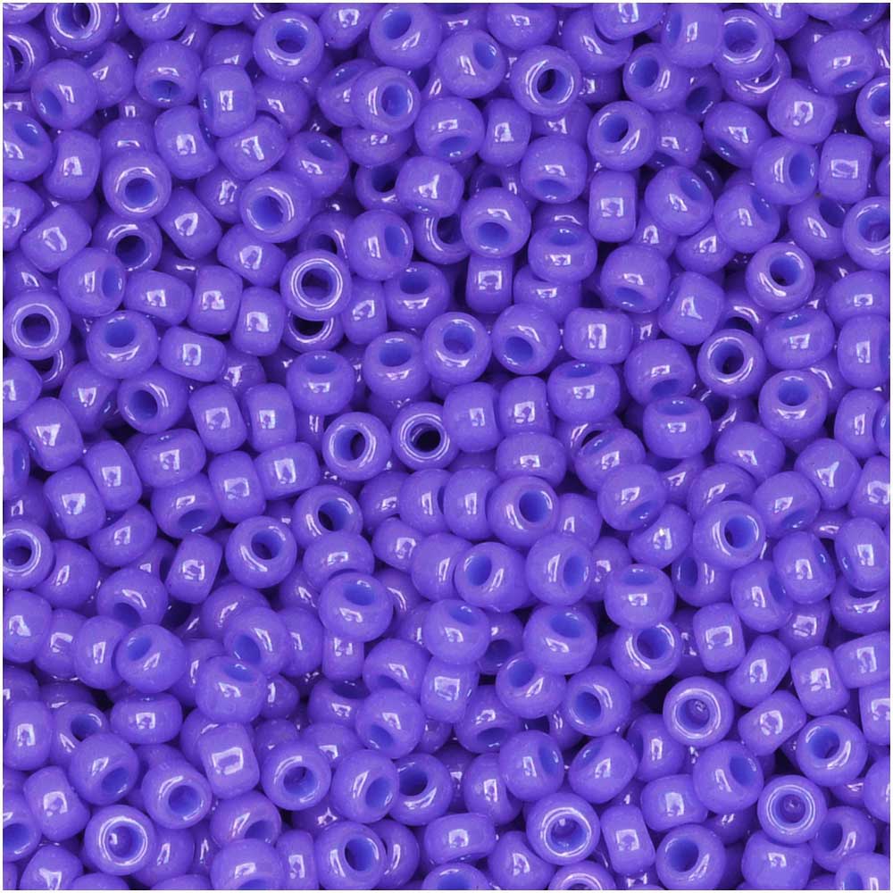 Miyuki Round Seed Beads, 11/0 Size, #1477 Opaque Purple (10 Gram Tube)