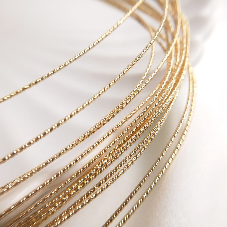 Wire Elements, 14K gold-plated batch hard wire, 1 meter