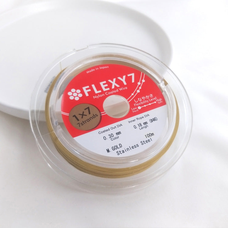 Gold FLEXY 7-strand jewelry soft wire steel wire