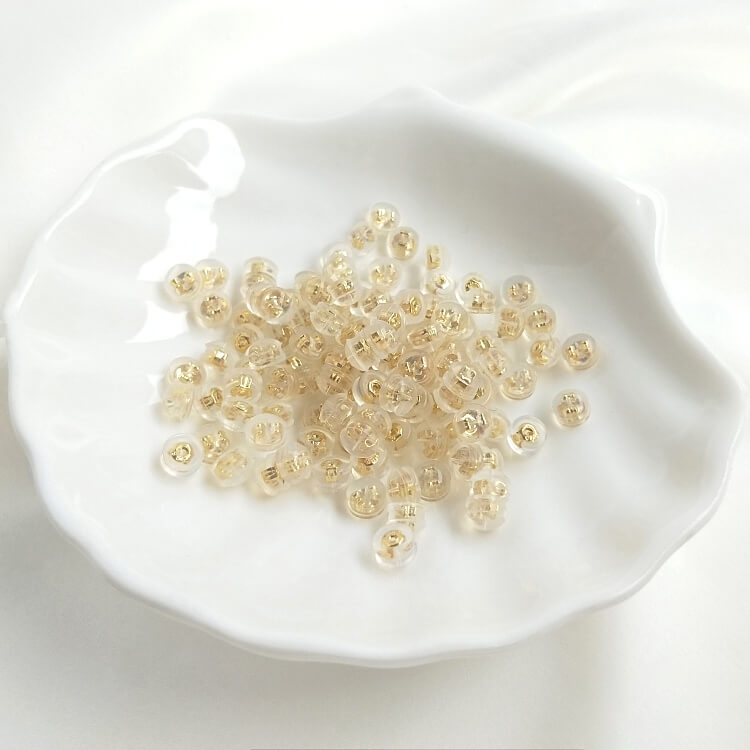 Ear Stoppers,14K Gold Plated & Sterling Silver Earring Backs, Hypoallergenic Secure Ear Plugs