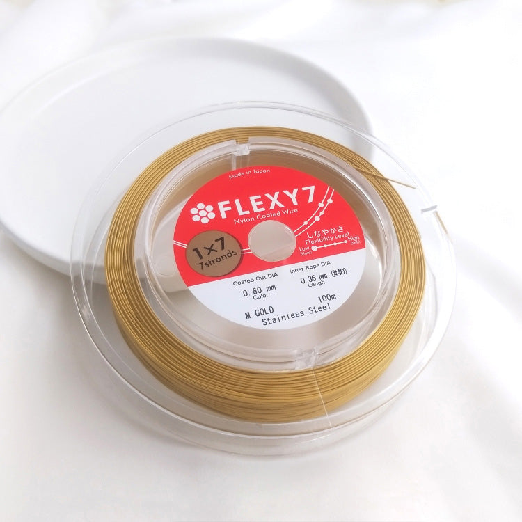Gold FLEXY 7-strand jewelry soft wire steel wire