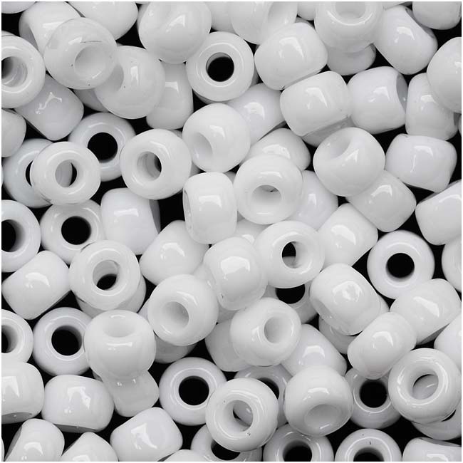 Toho Round Seed Beads 6/0 #41 Opaque White 10 Gram