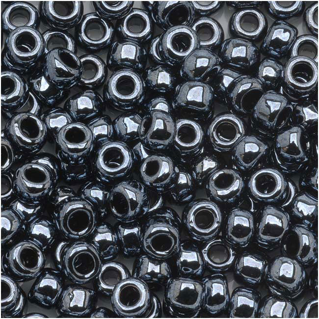 Toho Round Seed Beads 6/0 #81 'Metallic Hematite' 10g