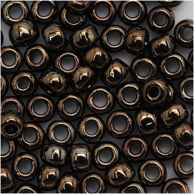 Toho Round Seed Beads 6/0 83 'Metallic Iris Brown' 10 Gram Tube
