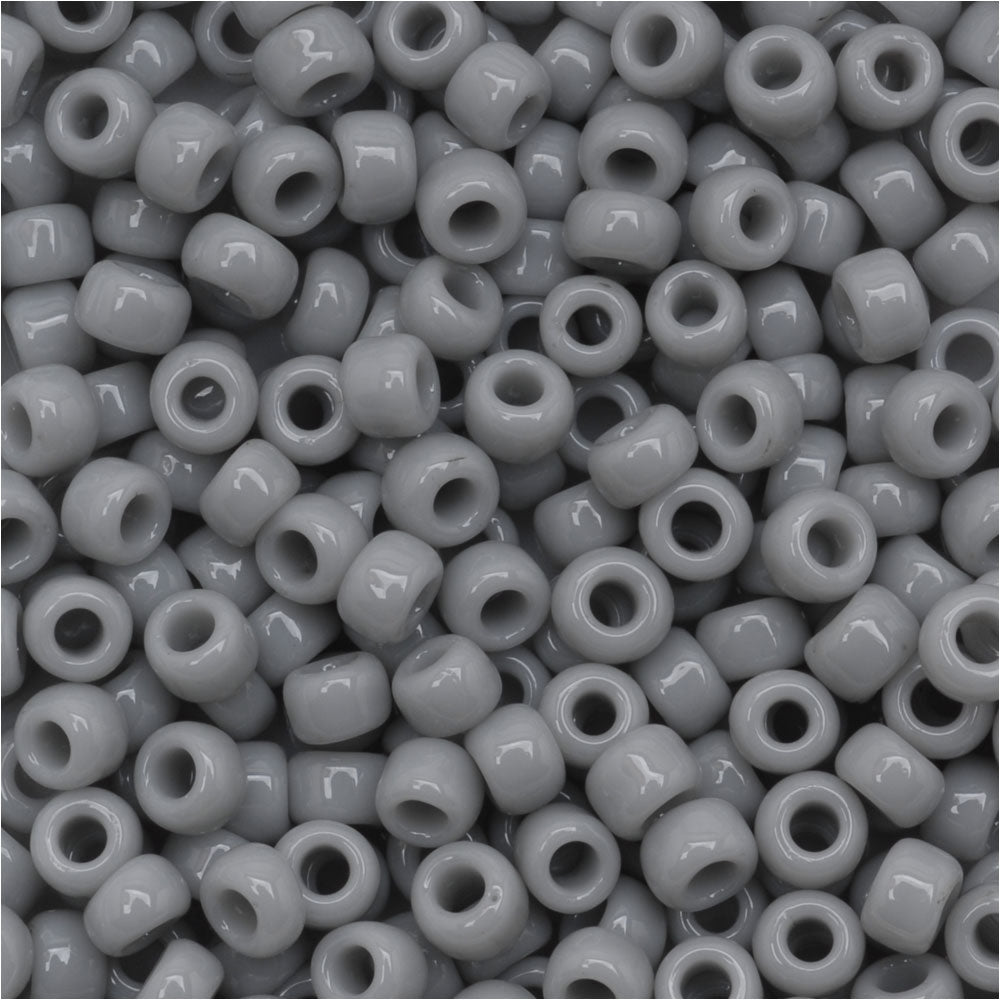 Toho Round Seed Beads 8/0 53 'Opaque Gray' 10 Gram Tube