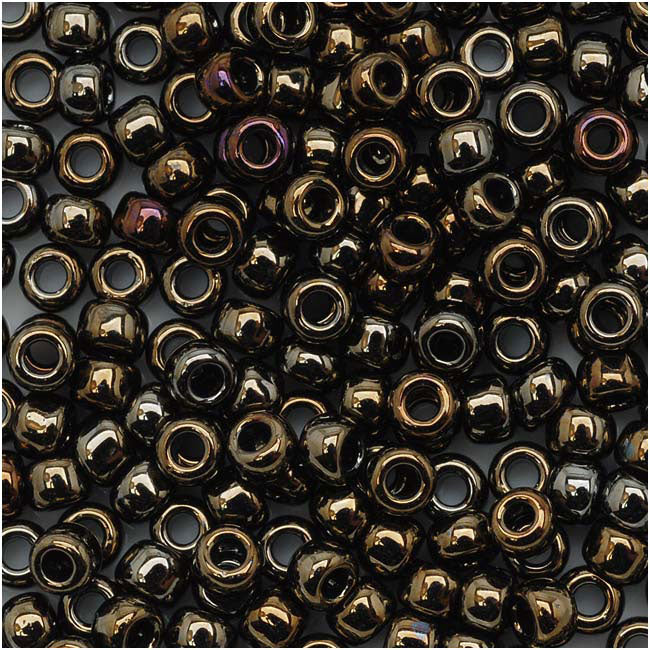 Toho Round Seed Beads 8/0 #83 'Metallic Iris Brown' 5 Gram Tube