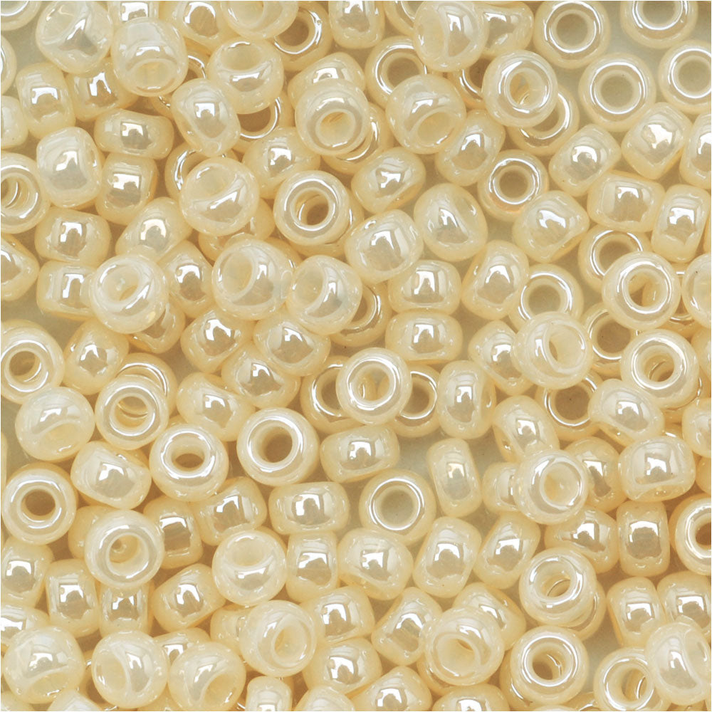 Toho Round Seed Beads 8/0 147 'Ceylon Lt Ivory' 10 Gram Tube