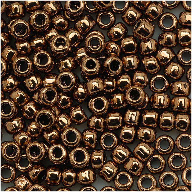Toho Round Seed Beads 8/0 #221 'Bronze' 10 Gram Tube