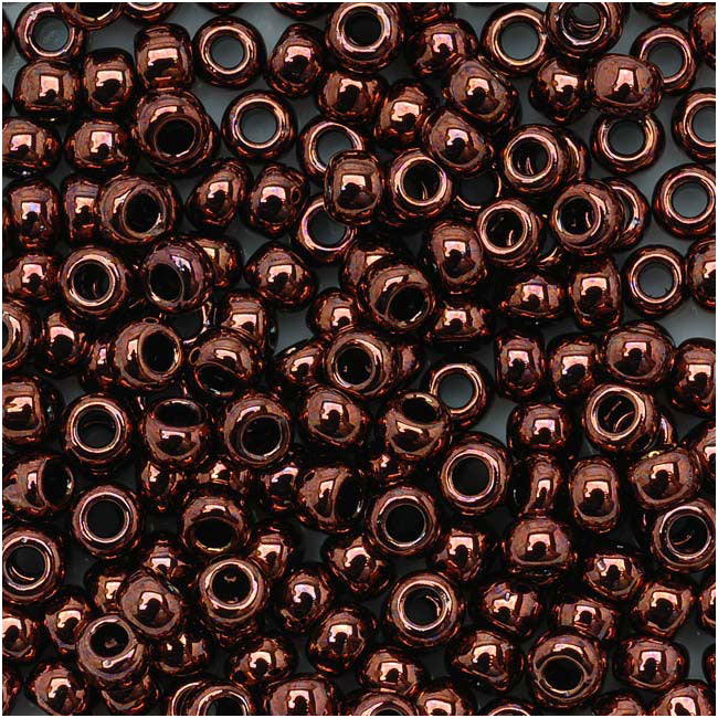 Toho Round Seed Beads 8/0 222 'Dark Bronze' 10 Gram Tube