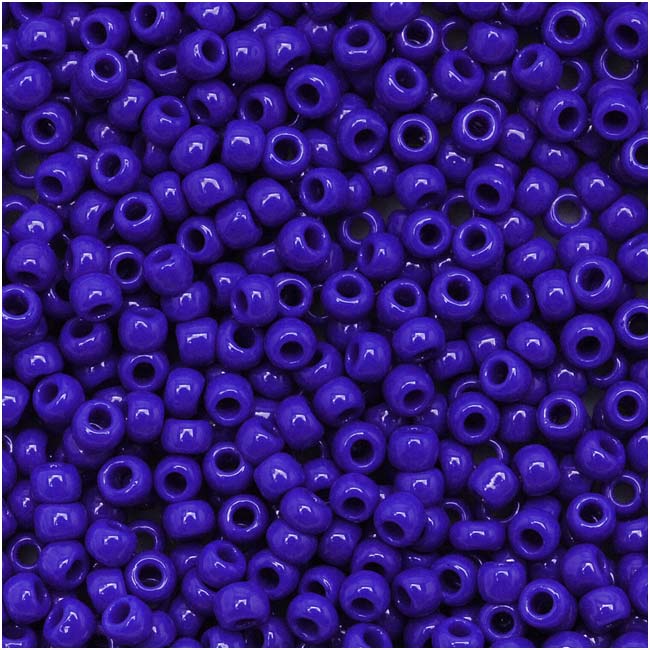 Toho Round Seed Beads 11/0 48 Opaque Navy Blue 10 Gram Tube