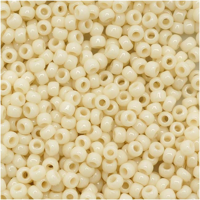 Toho Round Seed Beads 11/0 51 'Opaque Lt Beige' 10 Gram Tube