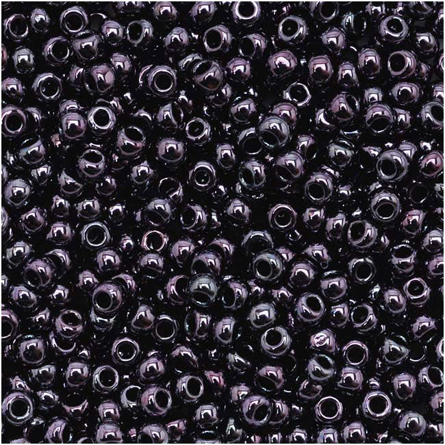 Toho Round Seed Beads 11/0 90 'Metallic Amethyst Gun Metal' 10 Gram Tube