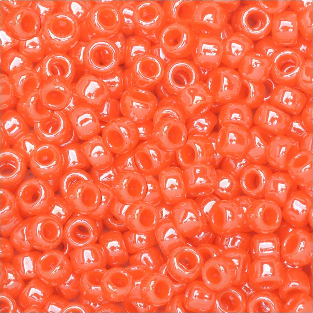 Toho Round Seed Beads 15/0 129 'Opaque Lustered Pumpkin' 5 Gram Tube