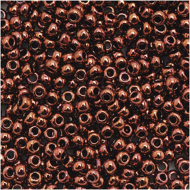 Toho Round Seed Beads 11/0 222 'Dark Bronze' 10 Gram Tube