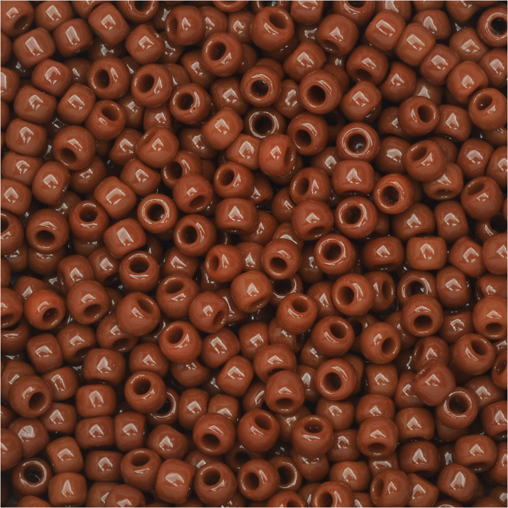 Toho Round Seed Beads 15/0 46L 'Opaque Terra Cotta' 6 Gram Tube