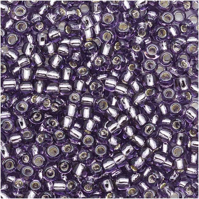 Toho Round Seed Beads 11/0 #39 - Silver Lined Tanzanite (10 Grams)