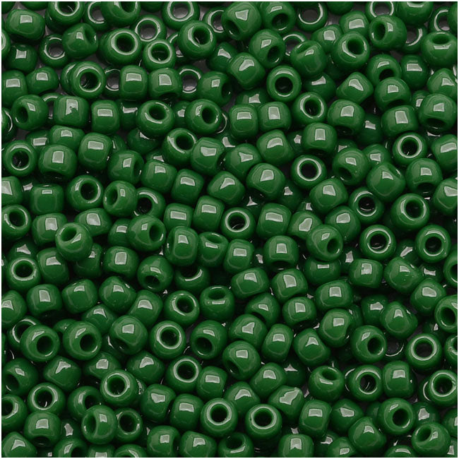 Toho Round Seed Beads 11/0 #47H - Opaque Pine Green (10 Grams)